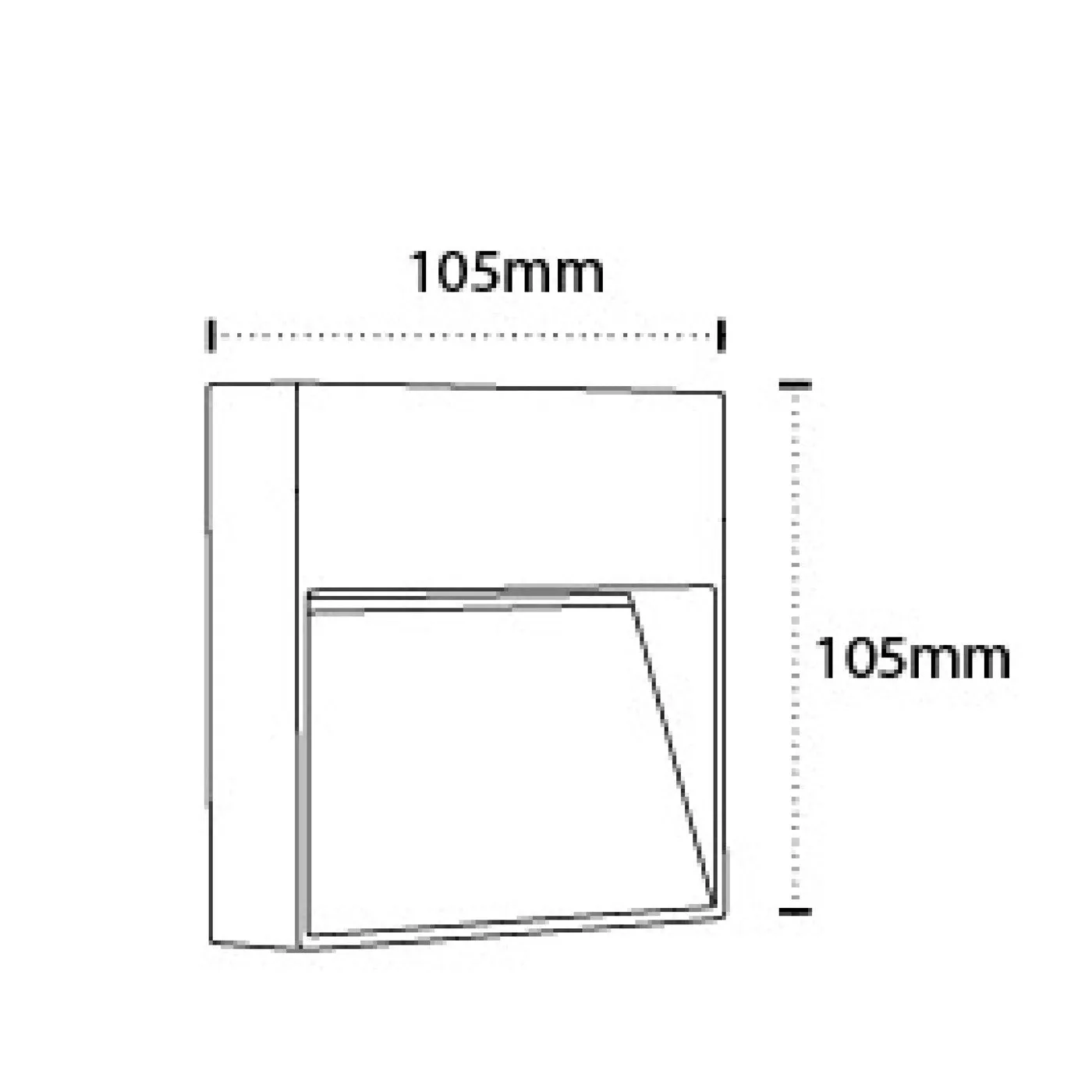 10990- sqaure-4W Foot Light
