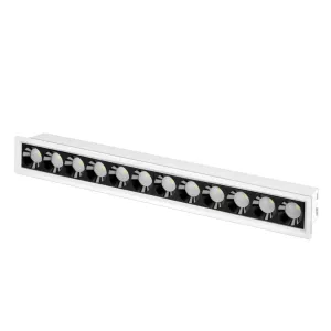 12 led Linear Black Round Reflector Linea 20 Linear Laser Spot Light 24w ALLN2024RR