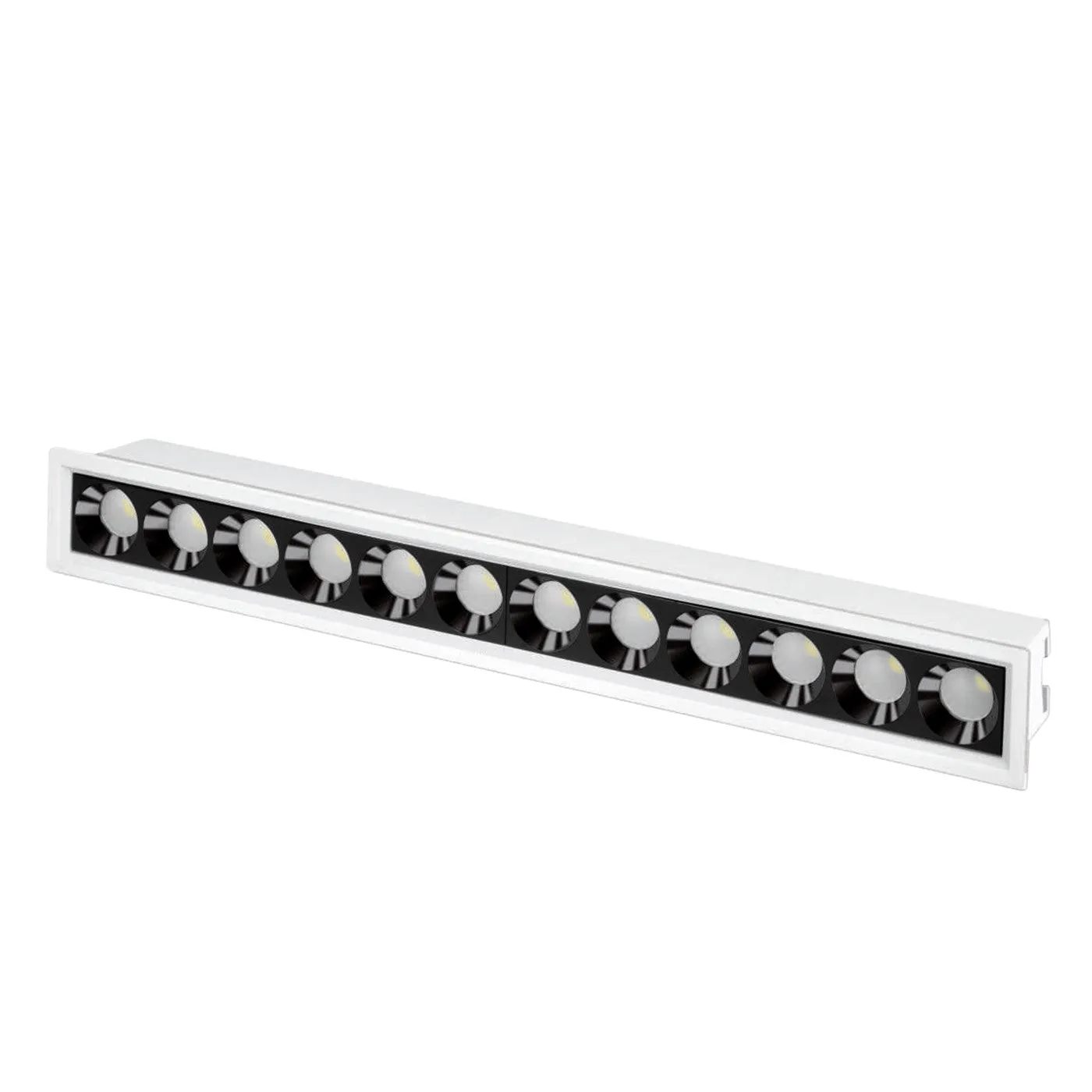 12 led Linear Black Round Reflector Linea 20 Linear Laser Spot Light 24w ALLN2024RR