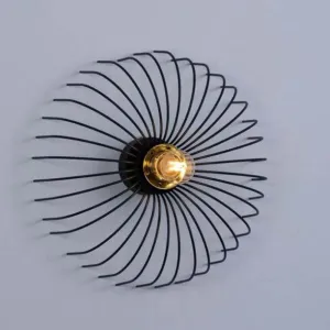 1417-W-BK GD Luxury Wall light