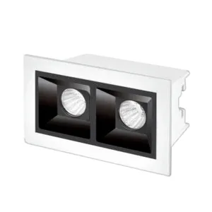 2 Led Linear Black Reflector Linea 30 Linear Laser Spot Light 5w ALLN5S