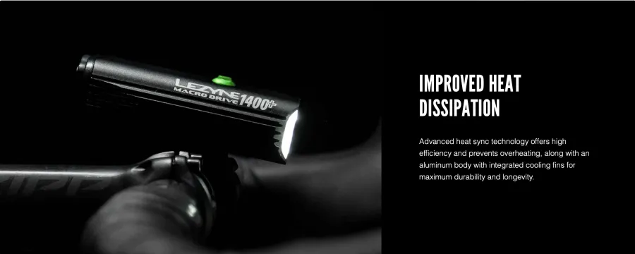Lezyne Macro Drive 1400  Front Light - Black